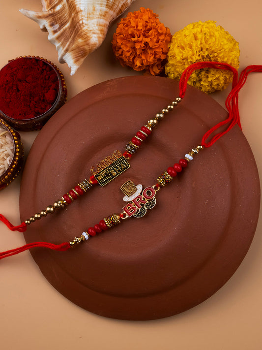 New Caring Bro Rakhi Combo Set