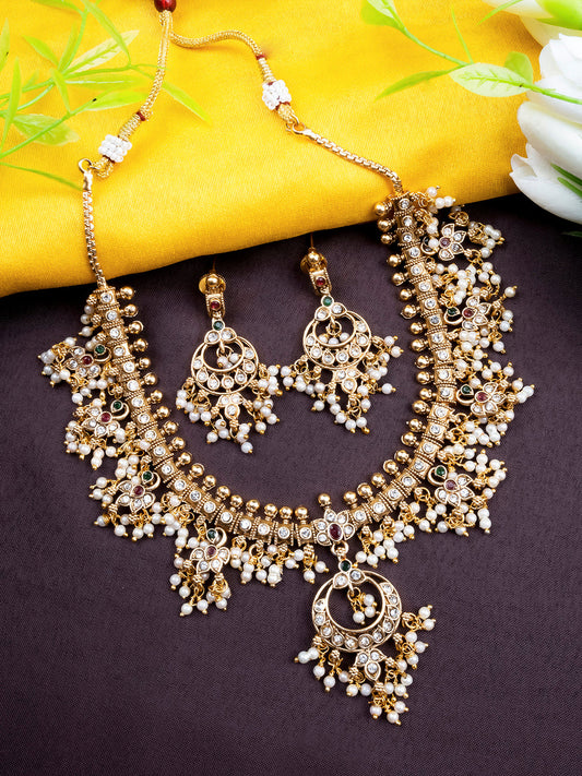 Exquisite Guttapusallu Necklace Set